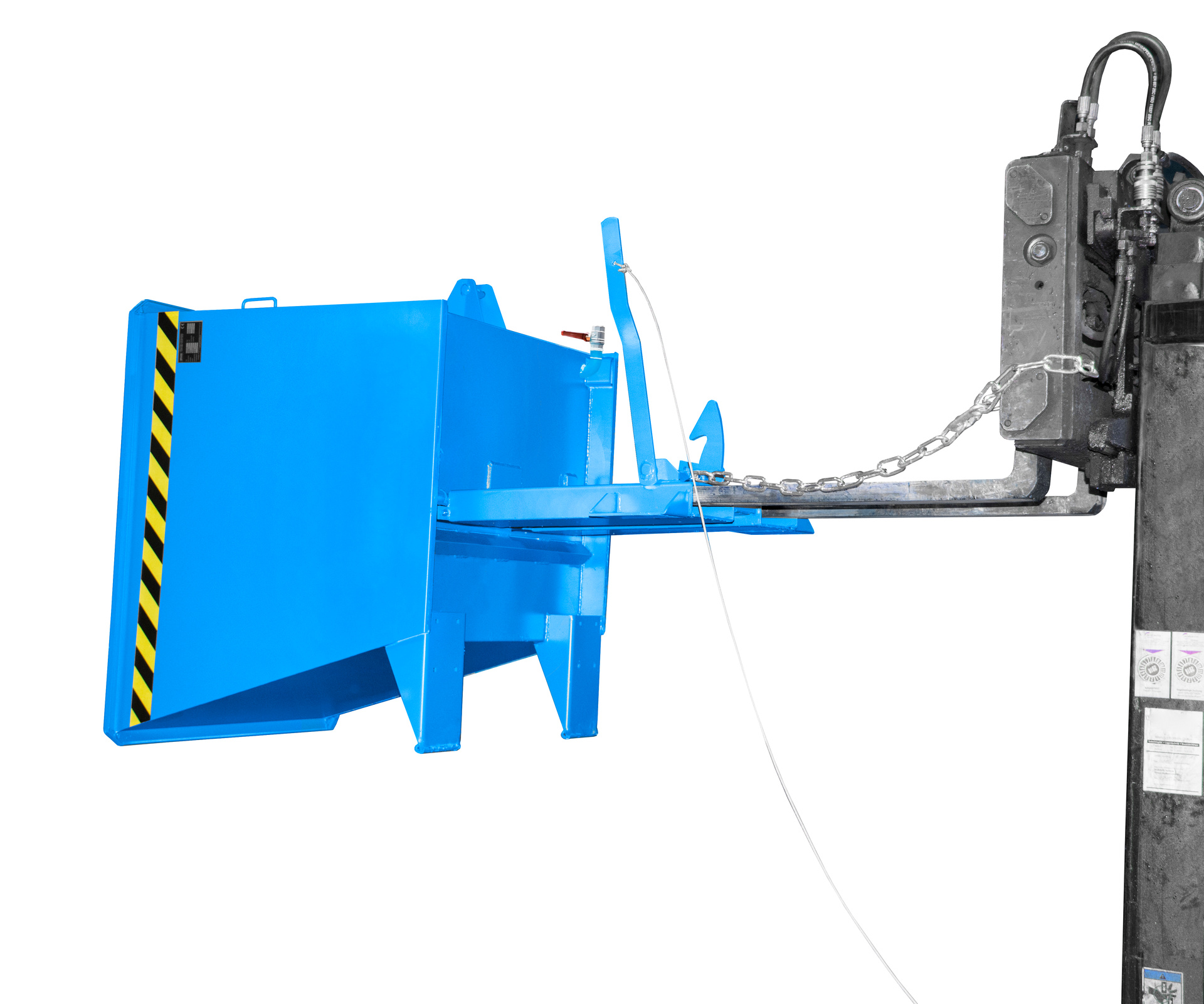 Spänebehälter Typ SGU-RZ RAL 5012 Lichtblau